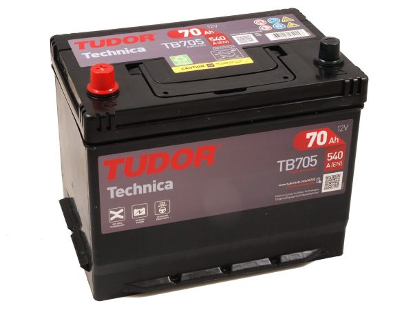TUDOR TECHNICA TB705 12V 70Ah 540A 270x173x222 1/1 EAN3661024054447