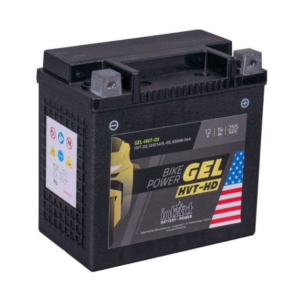 150 x 87 x 145 - + Intact Bike Power GEL 12V 14Ah(c20) 255A(EN) GHD14HL-BS HVT-03 EAN4250227555005