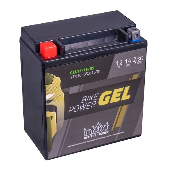 150 x 87 x 160 + - Intact Bike Power GEL 12V 14Ah(c20) 280A(EN) CTX16-BS EAN4250227554060