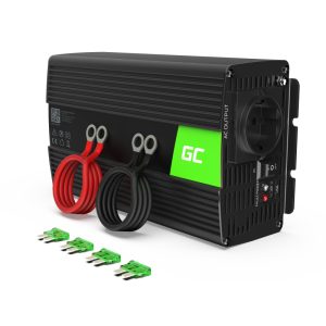 Green Cell Power Invertors 24V līdz 230V 1000W/2000W Tīrs sinusoidāls vilnis