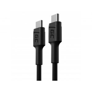 Kabelis Green Cell GC PowerStream USB-C USB-C 30 cm, ātra uzlāde, barošanas padeve (60 W), ultra uzl