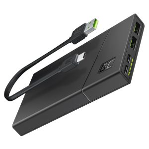 Power Bank Green Cell GC PowerPlay10S 10000mAh ar ātru uzlādi 2x USB Ultra Charge un 2x USB-C PD 18W