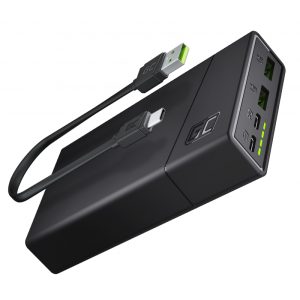 Power Bank Green Cell GC PowerPlay20 20000mAh ar ātru uzlādi 2x USB Ultra Charge un 2x USB-C barošan