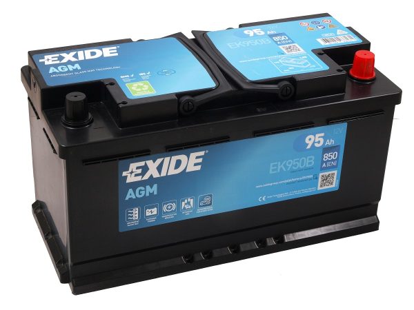 EXIDE START-STOP AGM EK950 12V 95Ah 850A(EN) 353x175x190 0/1 EAN3661024038171