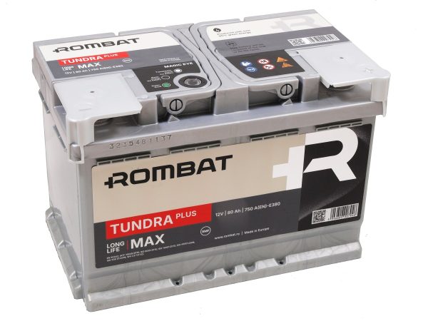 Rombat TUNDRA PLUS 12V 80Ah 750A(EN) L3 278X175X190 0/1 EAN5946602007946