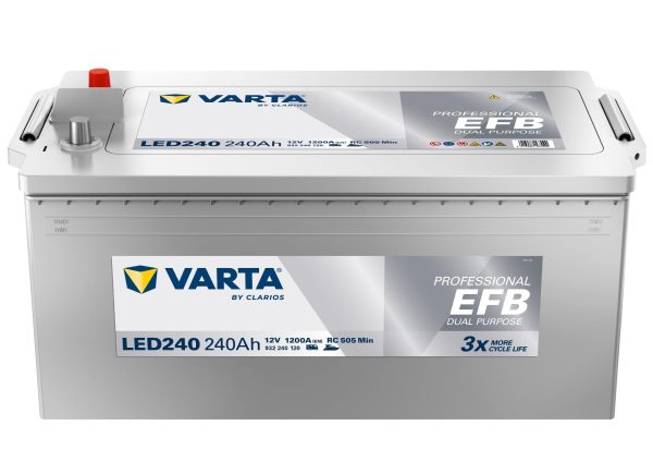 Varta Professional Dual Purpose EFB LED240 12V 240Ah 1200A (EN), 518x276x242, 3/1 EAN4016987167090