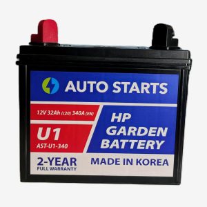 AUTO STARTS HP GARDEN BATTERY U1 12V 32Ah (c20) 340A (EN) 197x130x158/185 1/1, EAN4751039330915