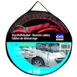 Starta vadi PRO 320A (2.5L) - INSULATED CLAMPS - Ø16mm² - 2 x 3m, EAN3154020056329