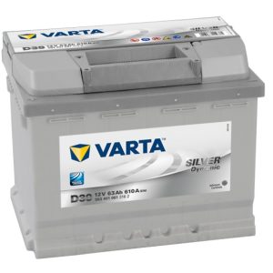 VARTA Silver Dynamic D39 12V 63Ah(c20) 610A(EN) 242x175x190mm 1/1 B13 EAN4016987119761