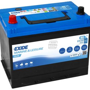 EXIDE Dual ER350 12V 80Ah 570A(EN) 270x173x222 1/1 EAN3661024036009